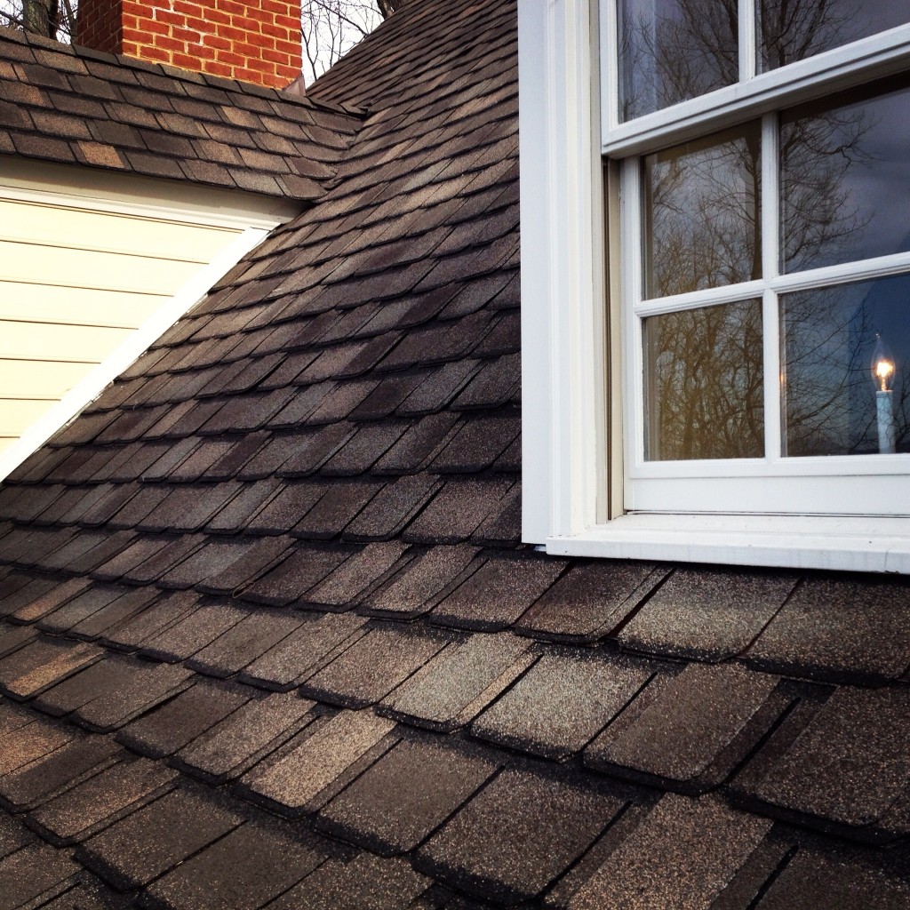 "weathered wood" designer shingles installed by professional roofing company, Valley Roofing & Exteriors