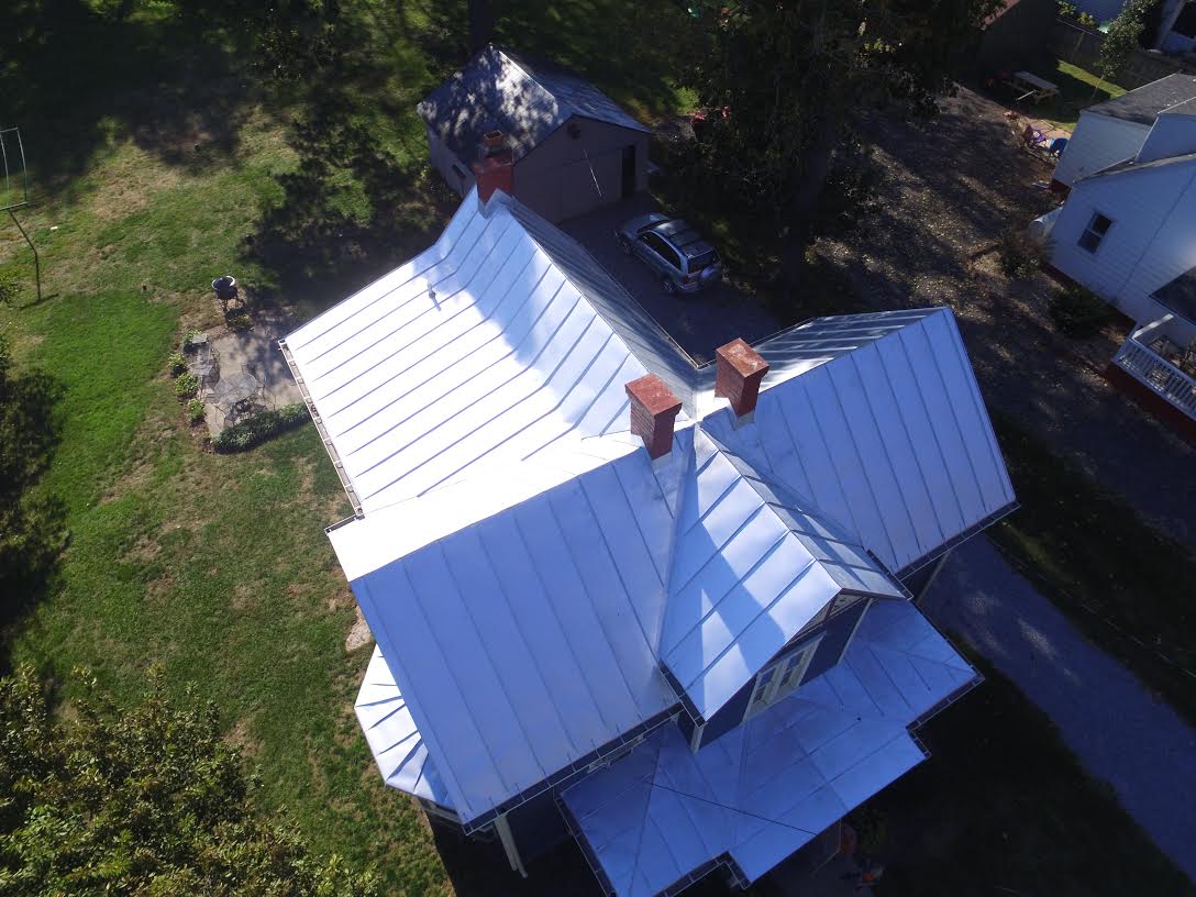 metal roof from valley roofing