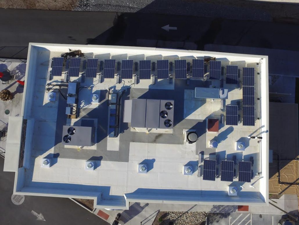 commercial roof from Valley Roofing & Exteriors