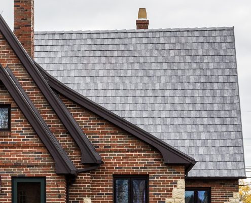 roof with slate shingles