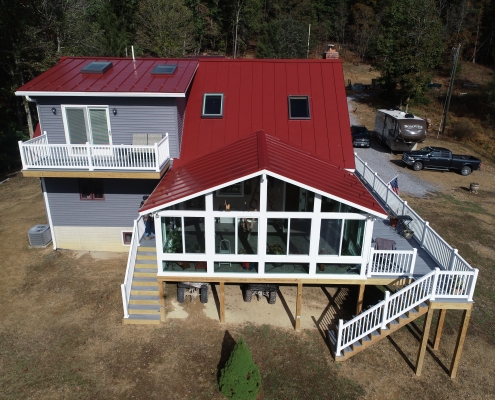 Sunroom on new house