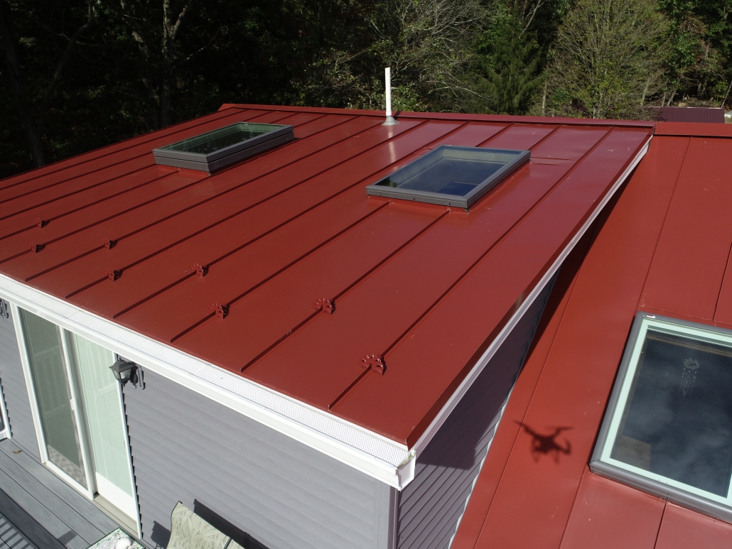 skylights on metal roof