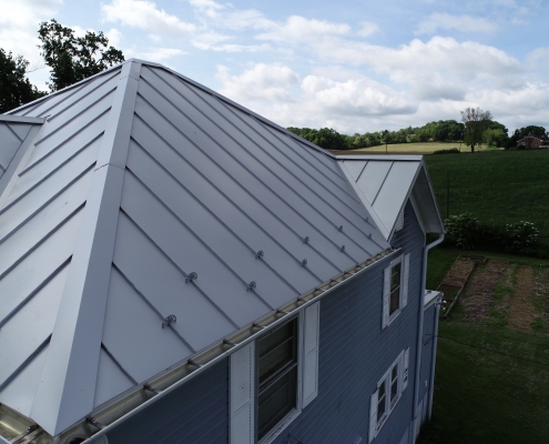 Metal Roofing on farmhouse